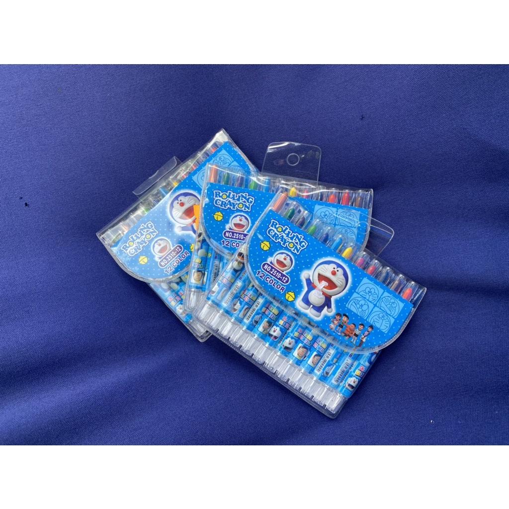 SÁP MÀU VẶN 12 MÀU DORAEMON ( No.2510-12)