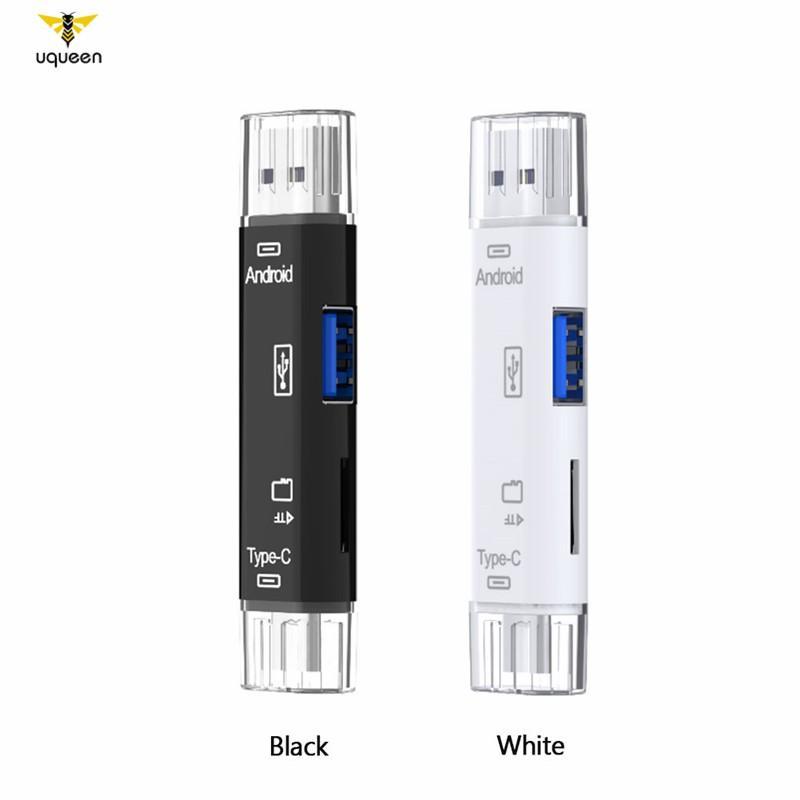 Đầu đọc thẻ nhớ USB3.0 type-C 5 trong 1 chất lượng cao tiện dụng