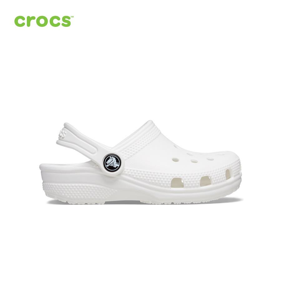 Giày lười trẻ em Crocs FW Classic Clog Toddler White - 206990-100