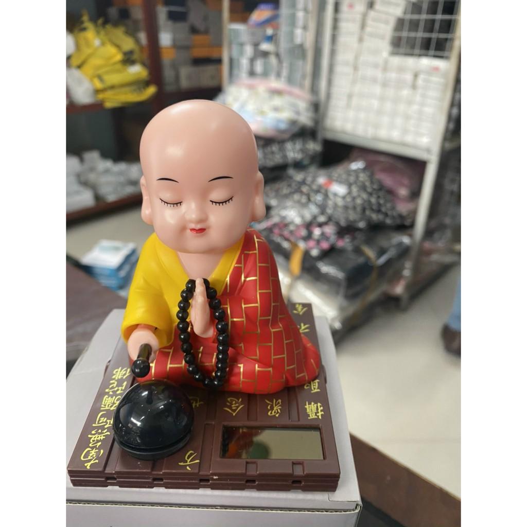 Tượng phật gõ mõ chạy để bàn làm việc, để taplo xe ô tô(ảnh thật)