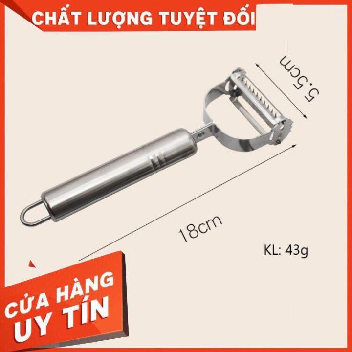 Bộ 3 Dụng Cụ Nạo Gọt Rau Củ Quả Đa Năng 2 Lưỡi, 1 Lưỡi, Kẹp Nhổ Lông Gà Chất Liệu Thép Không Gỉ