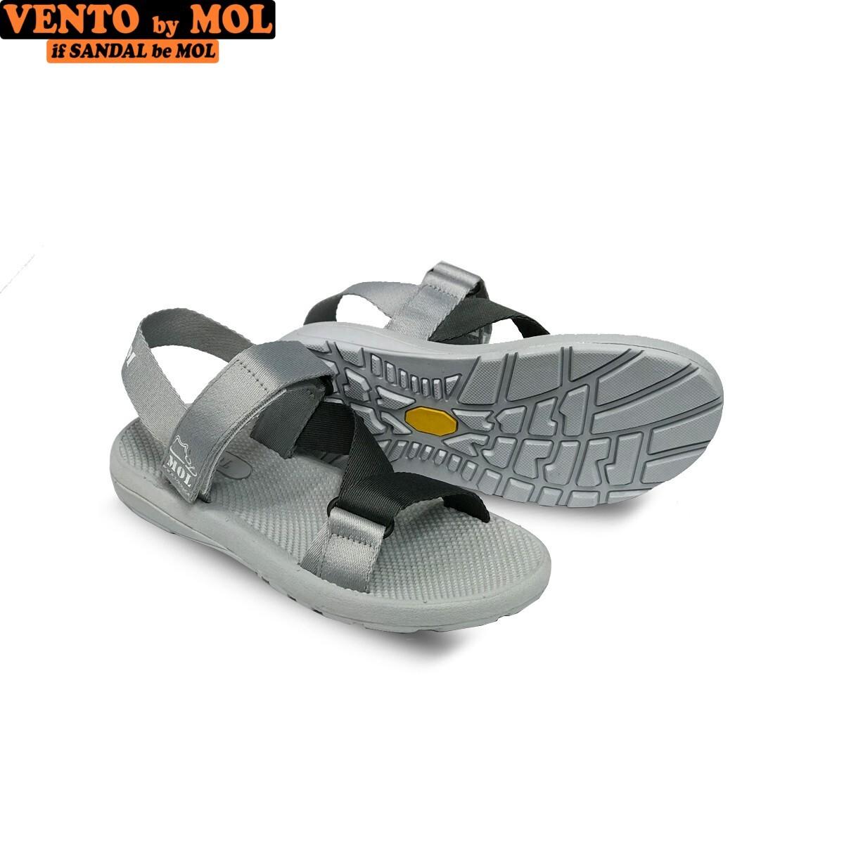 Giày sandal unisex nam nữ quai chéo vải dù đế mõng Slim có quai hậu cố định hiệu MOL mang đi học du lịch MS1166R