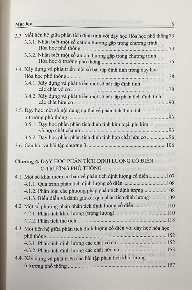 Giáo trình hóa học phân tích - Trong dạy học ở trường phổ thông