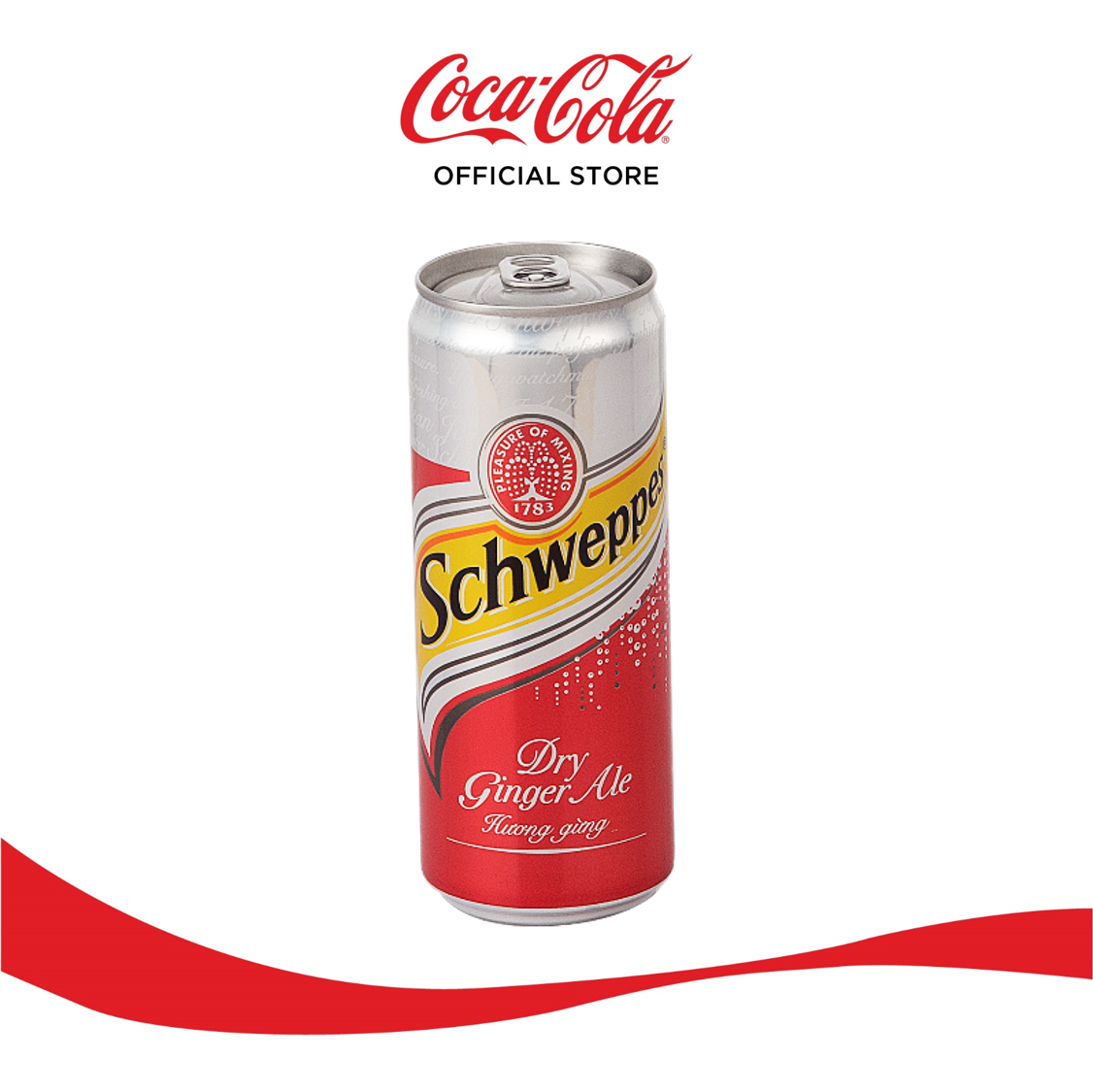 Thùng 24 Lon Soda Schweppes Ginger (320mlx24)