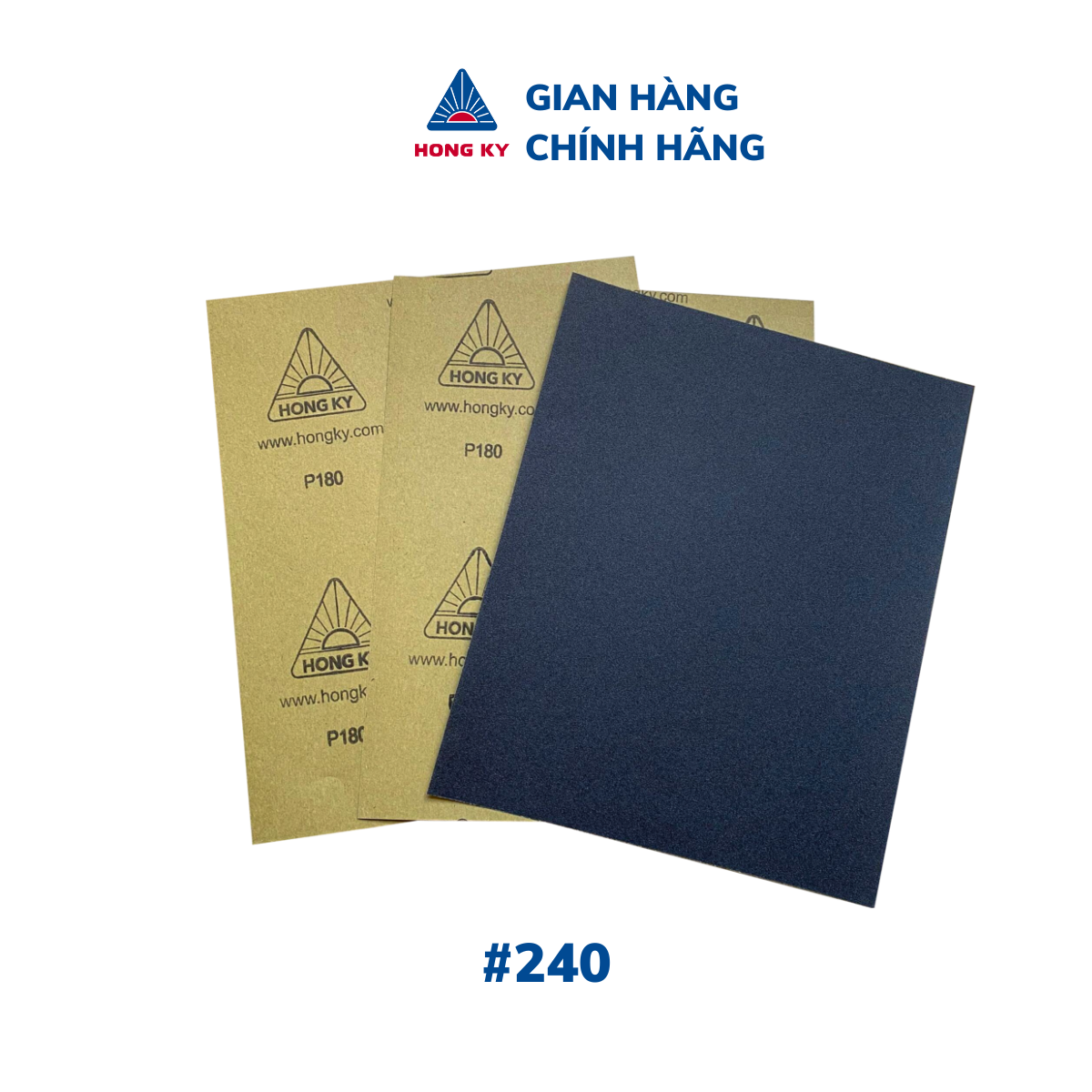 Bộ 5 giấy nhám nước A/O Hồng Ký kích thước 9x11inch - FB0303
