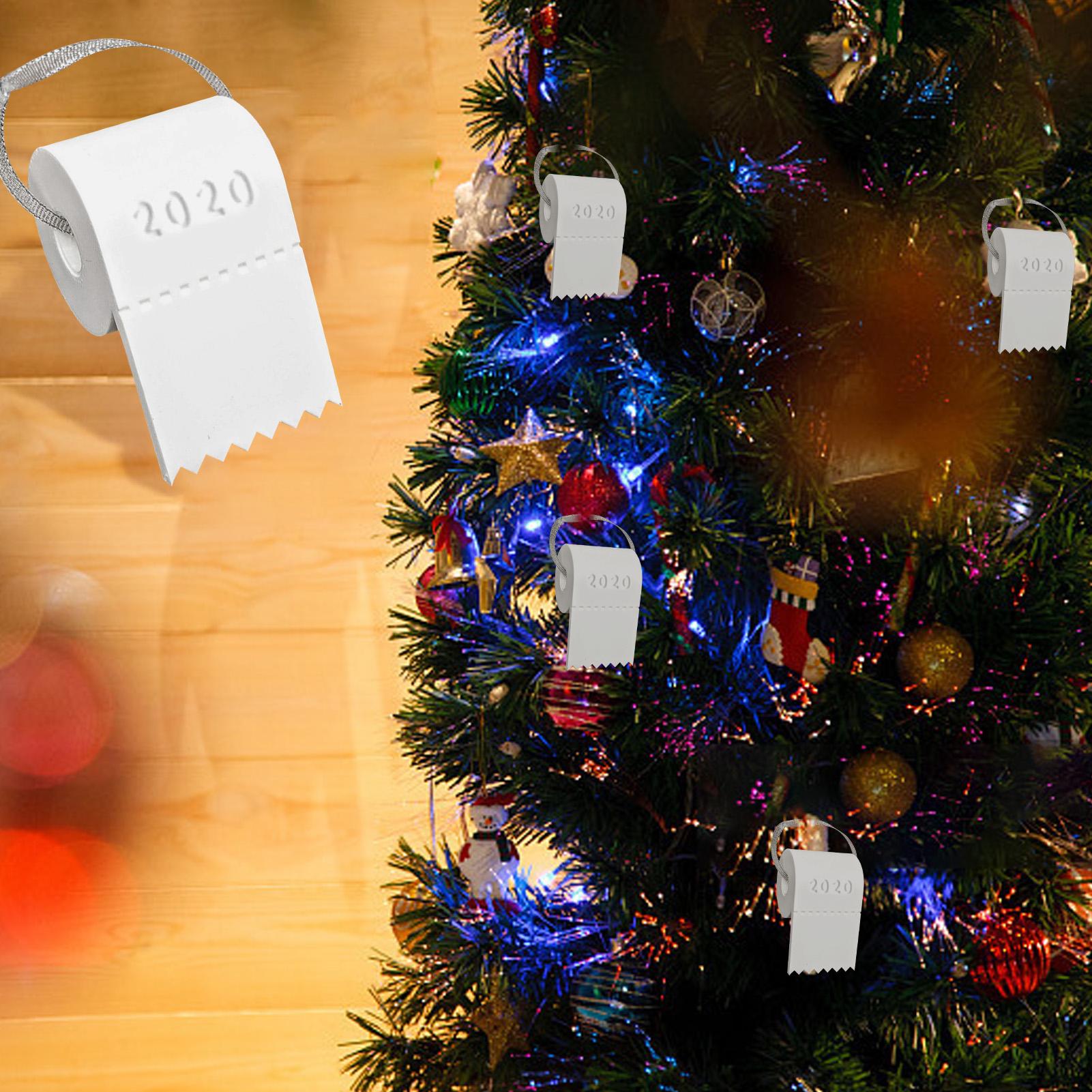 Đồ trang trí cây thông hình cuộn giấy vệ sinh