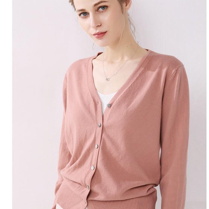 Áo khoác len nữ dáng lửng, kiểu dáng cơ bản, thời trang thu đông 2020