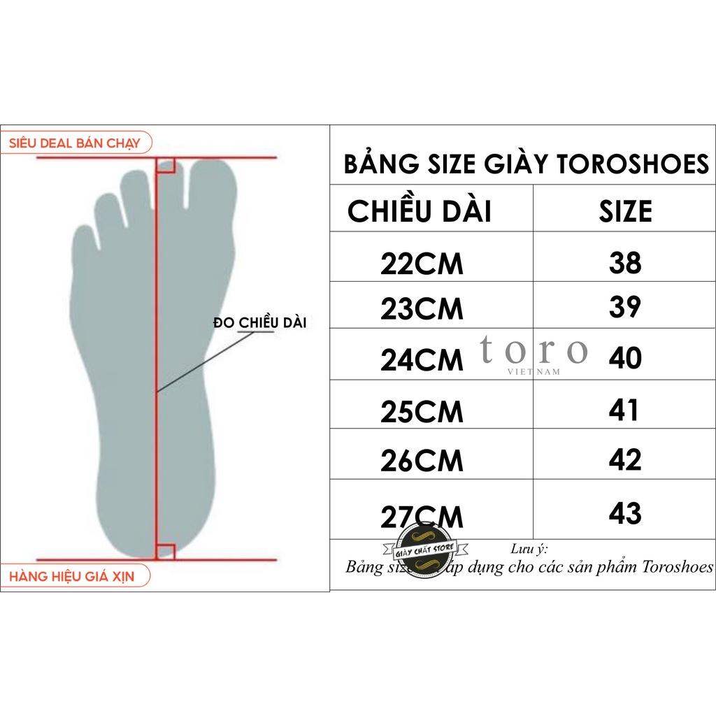 Giày Sục Nam Da Pu Cao Cấp Toroshoes Da Lộn + Đai Khóa Mã M650 B2