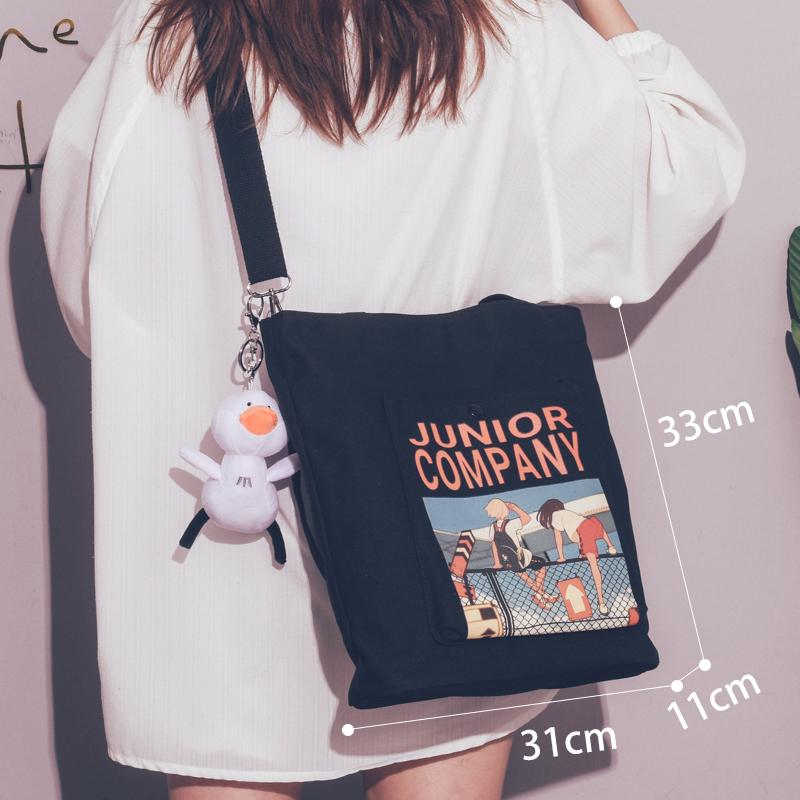 2021 Túi Đựng Shop Có Hình In Vai Túi Tote Nữ Nữ Túi Xách Tay Nữ Nữ Cổ Du Lịch Schoolbag Ví Túi Đeo Chéo