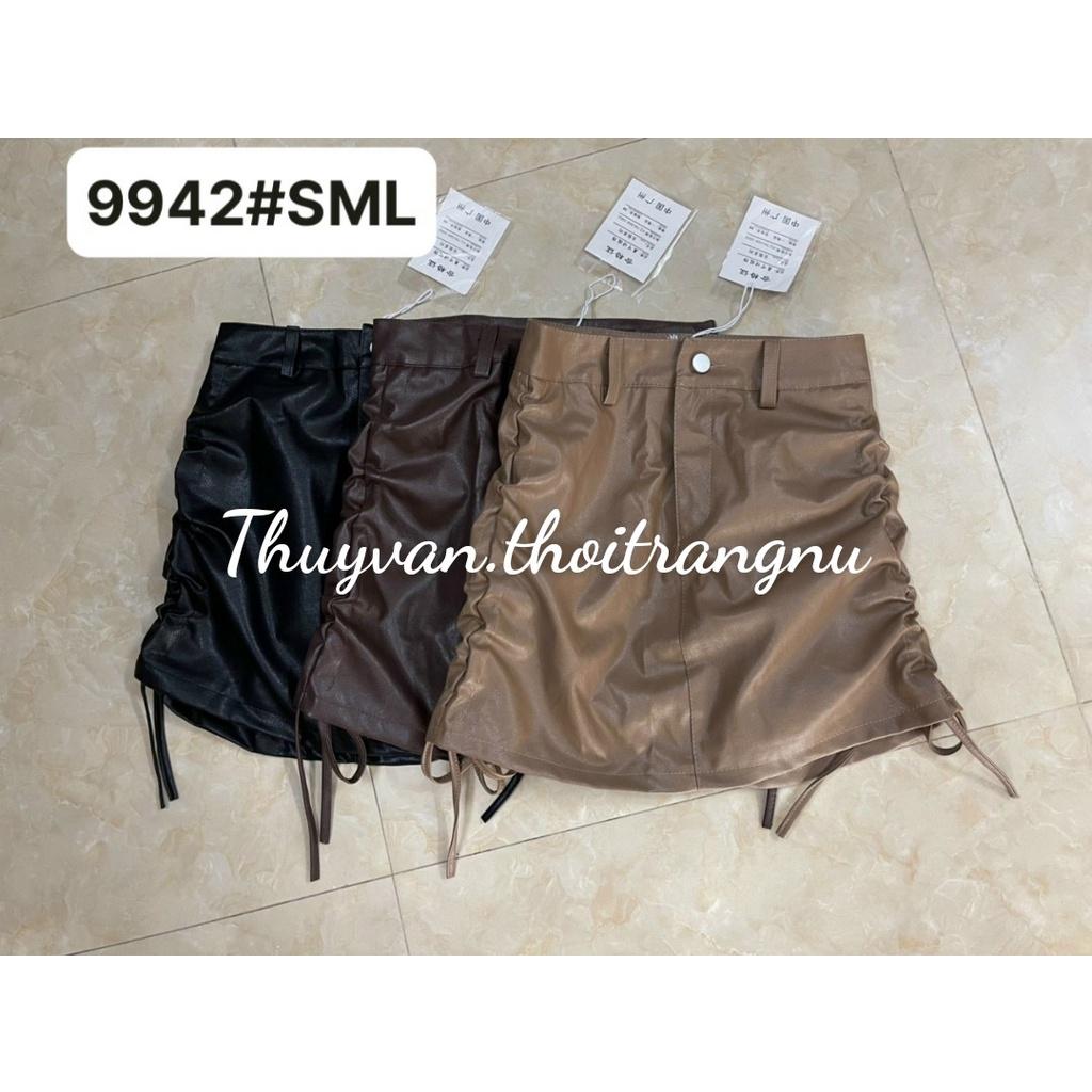#9942 Chân váy nữ da rút dây hàng đẹp
