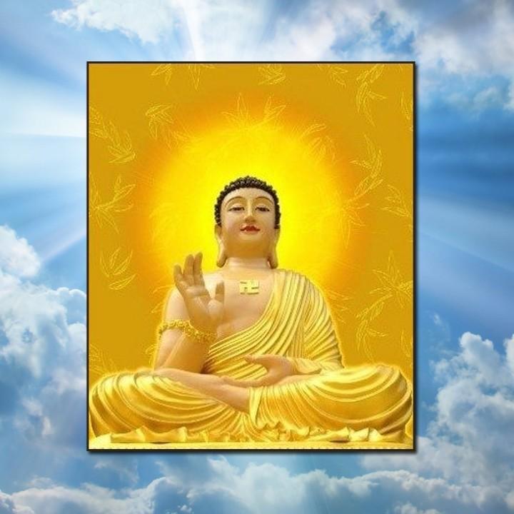 Tranh Đính Đá PHẬT TỔ . Kích Thước: 55cm x 50cm