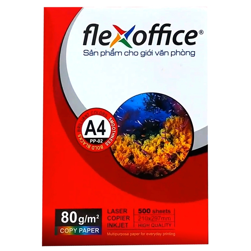 Giấy Photo Flexoffice A4 80gsm PP-02 (500 Tờ)