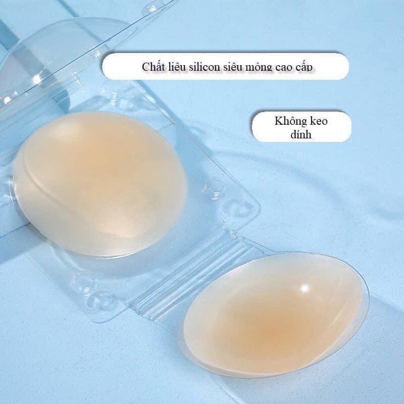 Miếng Dán Ngực Silicon Sinh Nhiệt Tự Thân Không Dùng Keo Dính - Dán Đầu Ti Dùng Nhiều Lần HT SYS