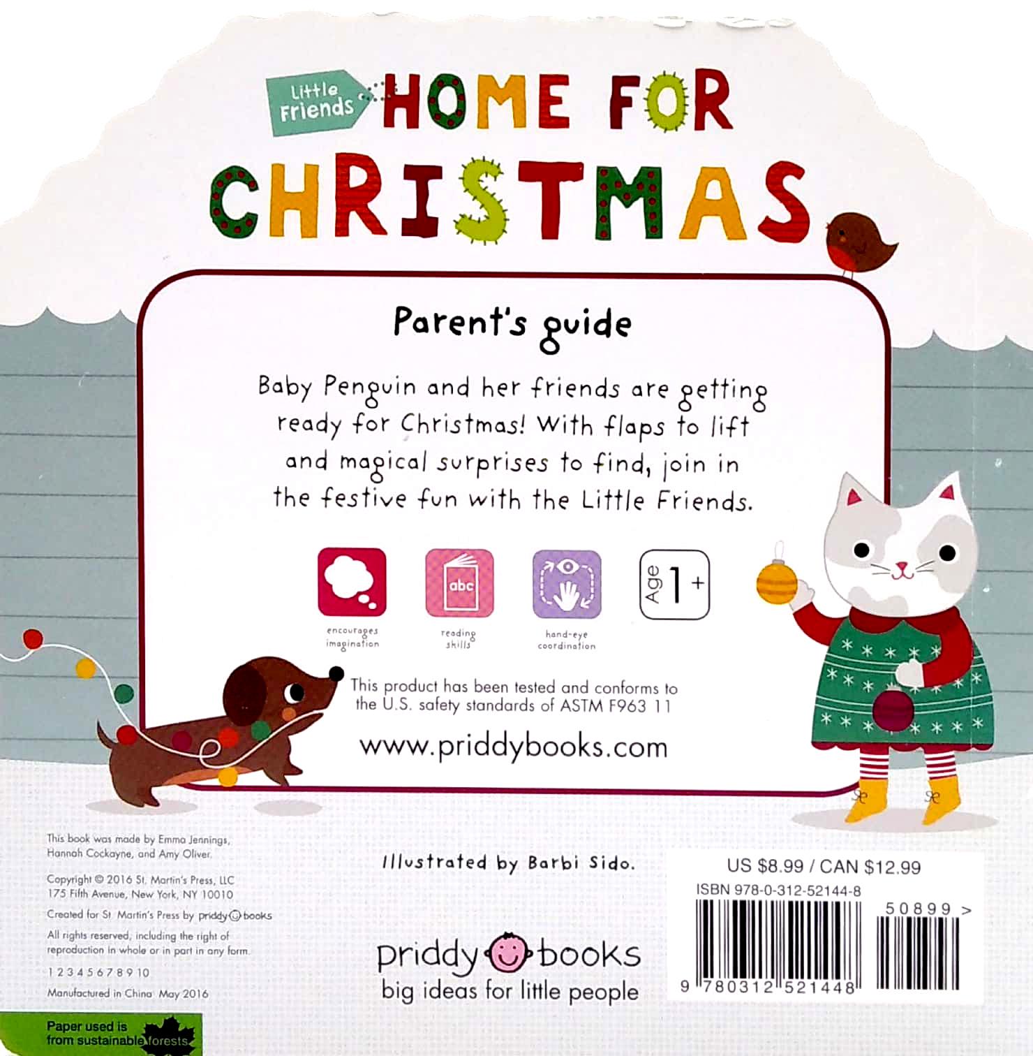 Little Friends: Home For Christmas: A Lift-the-Flap Book