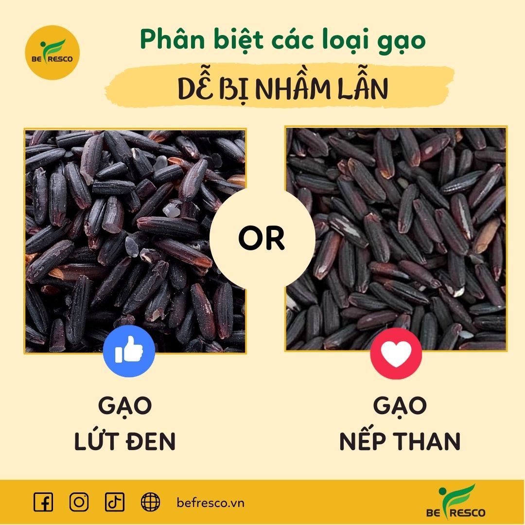 Gạo lứt đen ăn kiêng Befresco - túi 1kg hút chân không