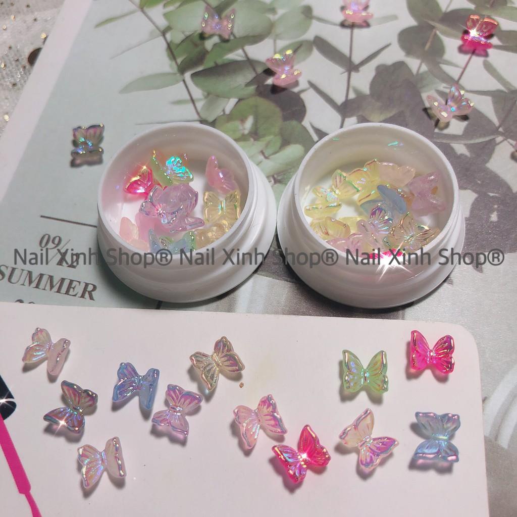 Hũ trang trí móng nail - 5 con bướm mix / charm bướm hot nail 2020