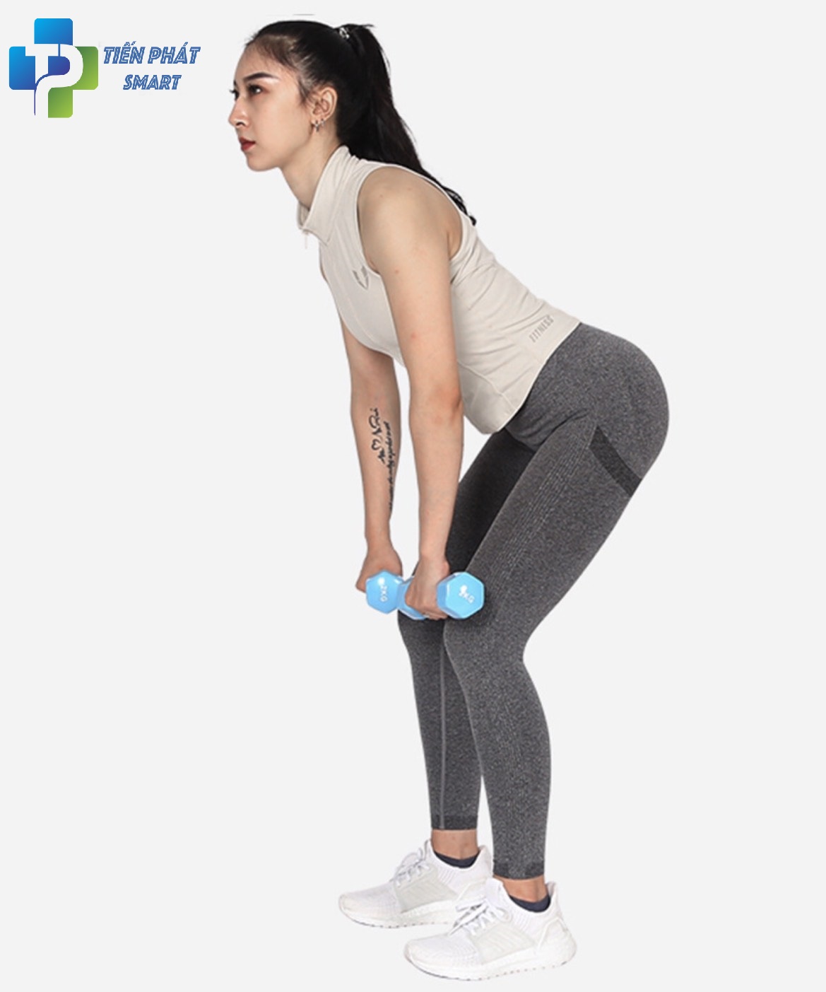 Bộ Đôi Tạ Tay 8kg Bọc Cao Su Trơn Lõi Thép Cao Cấp Chính Hãngmầu đen