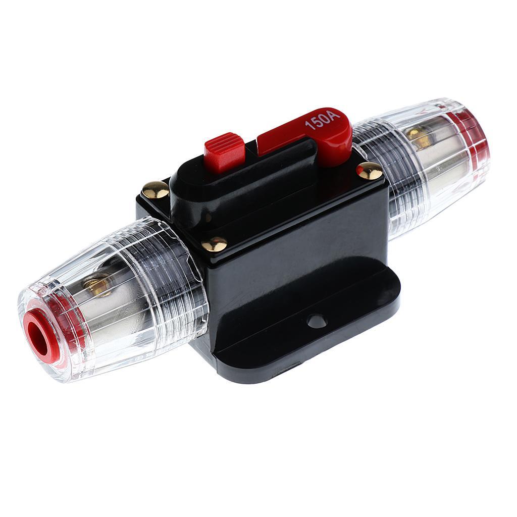 3-4pack DC 12V-24V Car Audio Inline Manual Reset Circuit Breaker Fuse Switch