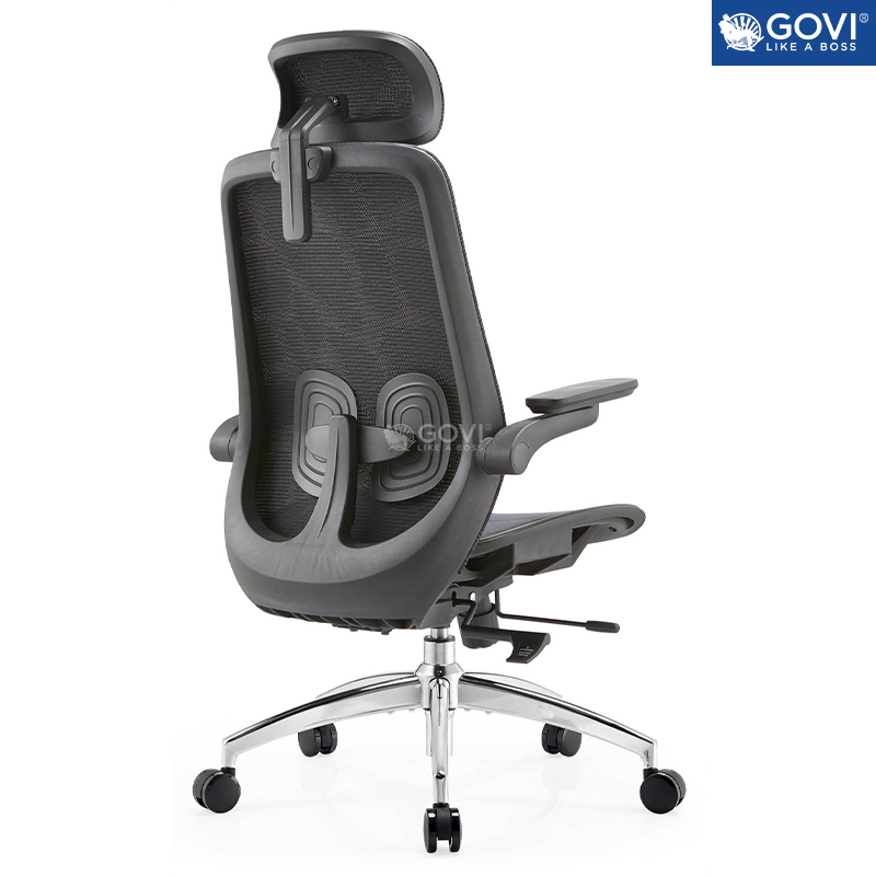 Ghế công thái học Ergonomic GOVI Como C212A - Tựa đầu điều chỉnh độ cao, lưng và đệm bọc vải lưới 3D, thiết kế tinh tế