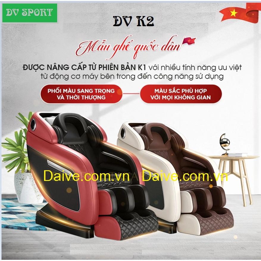 GHẾ MASSAGE DV SPORT K2. TẶNG MÁY XAY & ẤM SIÊU TỐC