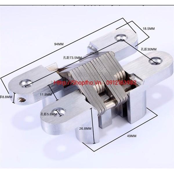 Bản lề chữ thập cỡ 4 - KT: 19*94mm