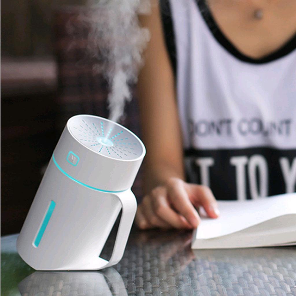 USB Ultrasonic Humidifier LED Light Air Purifier Aroma Diffuser