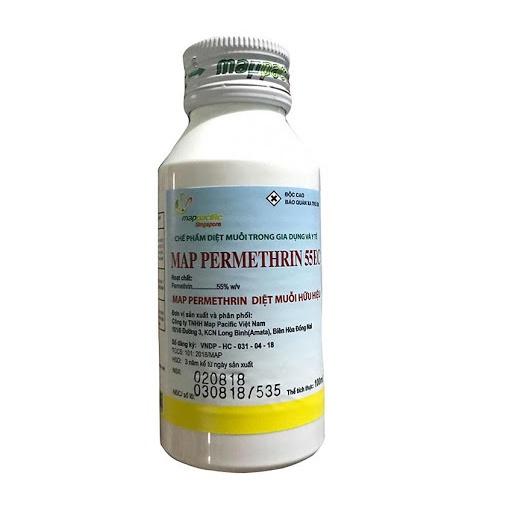 Chế phẩm Diệt muỗi sinh học nhập khẩu Map Permethrin 55EC 100ml