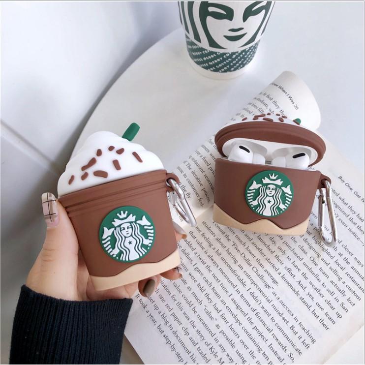 Vỏ bảo vệ bao đựng tai nghe Coffee Starbucks dành cho airpod 1/2/pro