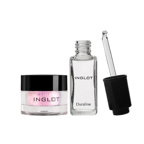 COMBO  01 nhũ mắt Inglot Eye Amc Pure Pigment Eye Shadow + 01 Inglot Nail Duraline (9ml)