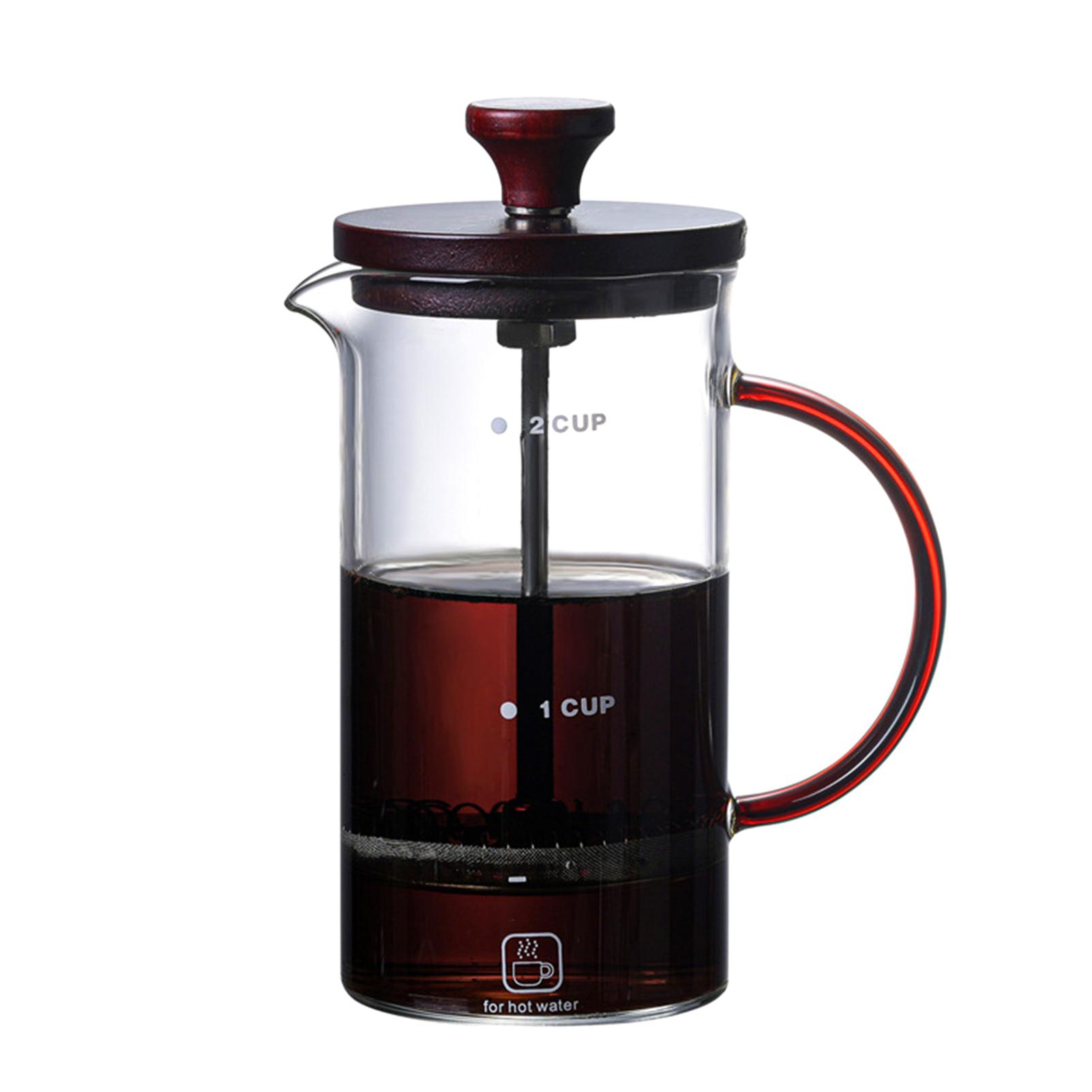 Máy Pha Cà Phê Bằng Thép Không Gỉ Chịu Nhiệt 14-27oz Kính