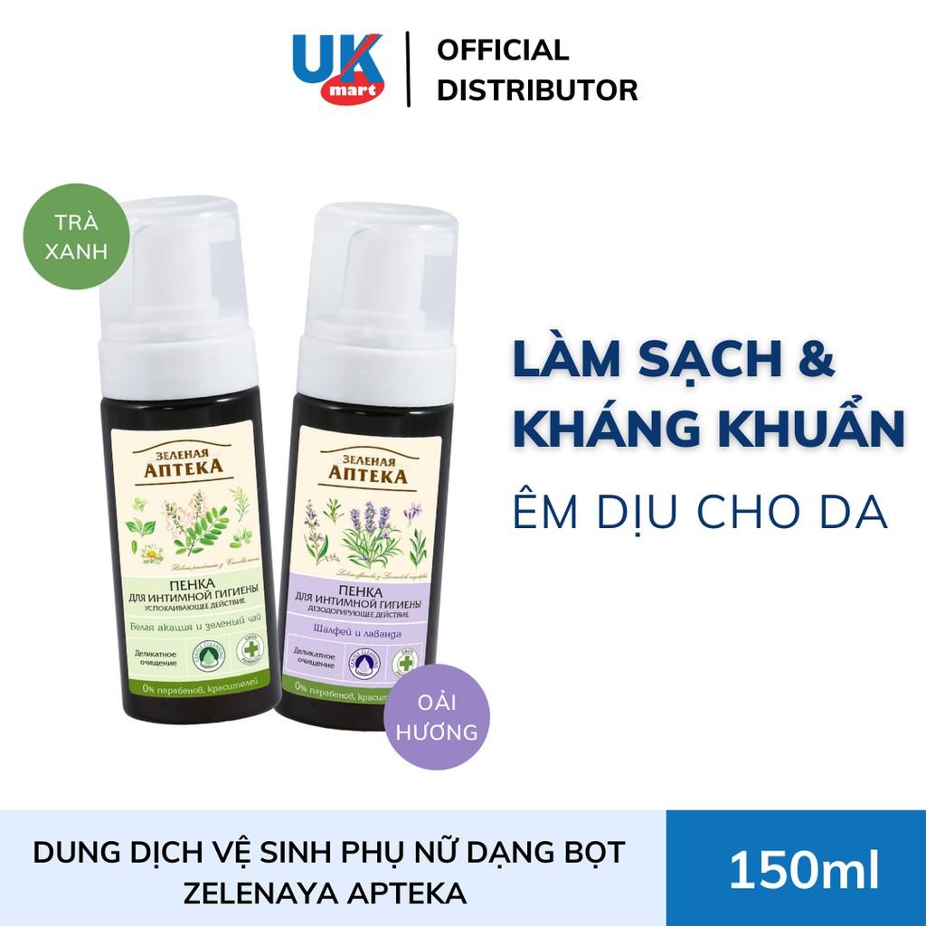 Dung dịch vệ sinh phụ nữ dạng bọt Zelenaya Apteka 150ml