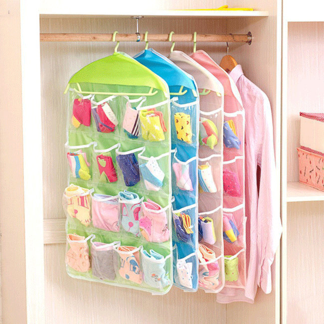 Túi treo đồ lót, vật dụng đa năng 16 ngăn (Giao màu ngẫu nhiên)