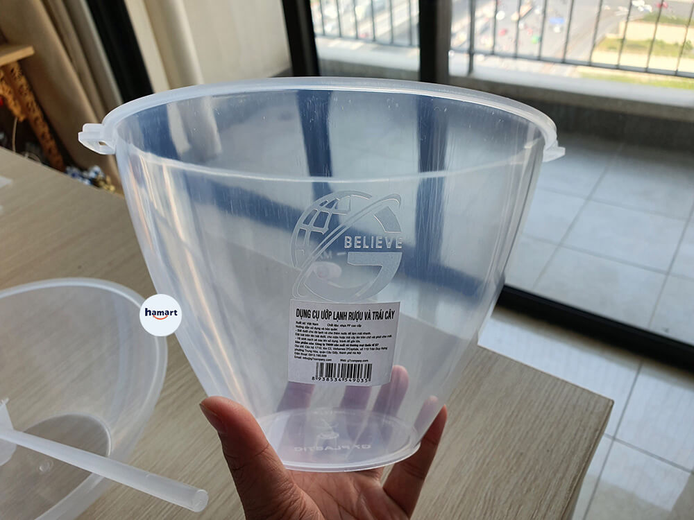 Bát Ướp Lạnh Rượu G7 Bát Đựng Rượu Nhựa Cao Cấp Made In VN Kèm Gáo Múc Tiện Lợi