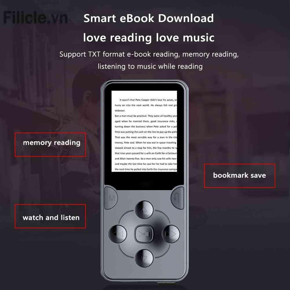 Máy Nghe Nhạc MP3 MP4 Màn Hình 1.8 inch TFT HiFi Stereo Kèm Loa