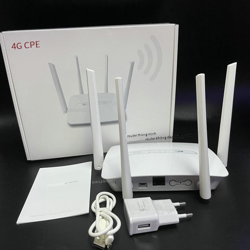 Bộ định tuyến không dây 4G phong cách mới nhất Thẻ cắm du lịch văn phòng tại nhà CPE băng thông rộng không dây sang có dây Mã Lai phiên bản crack không giới hạn