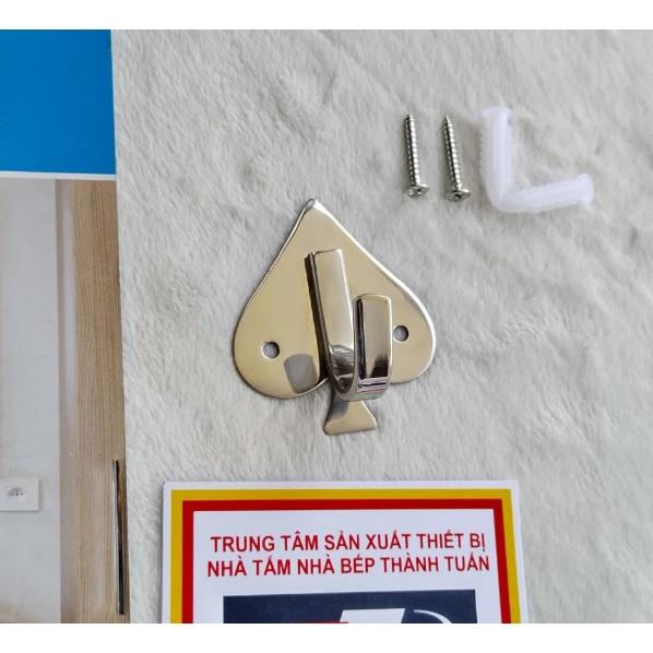 Móc áo đơn inox hình trái táo, TT-041