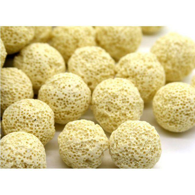 200g - Sứ bi vàng. Vật liệu lọc cao cấp cho hồ cá, hồ thủy sinh.