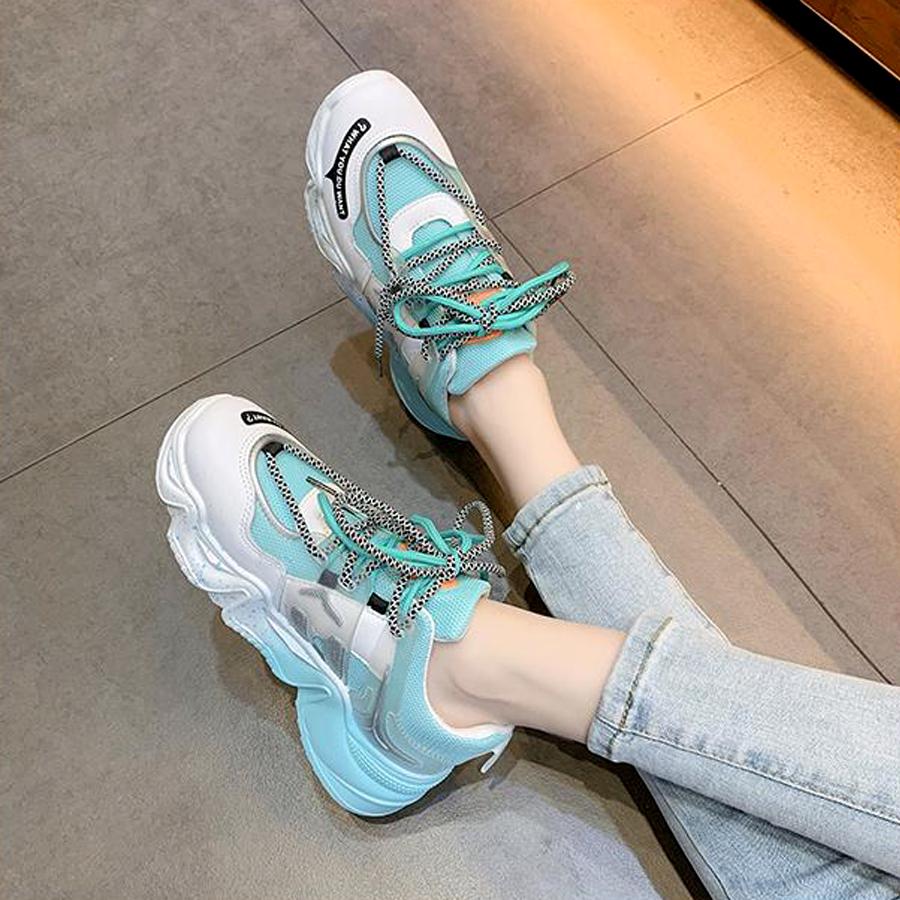 GIÀY THỂ THAO ULZZANG ĐỘN ĐẾ 2 DÂY