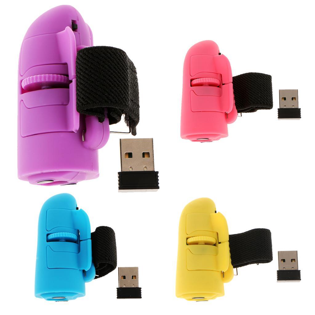 USB Wireless Finger Rings Optical Mouse 1200DPI for PC Laptop