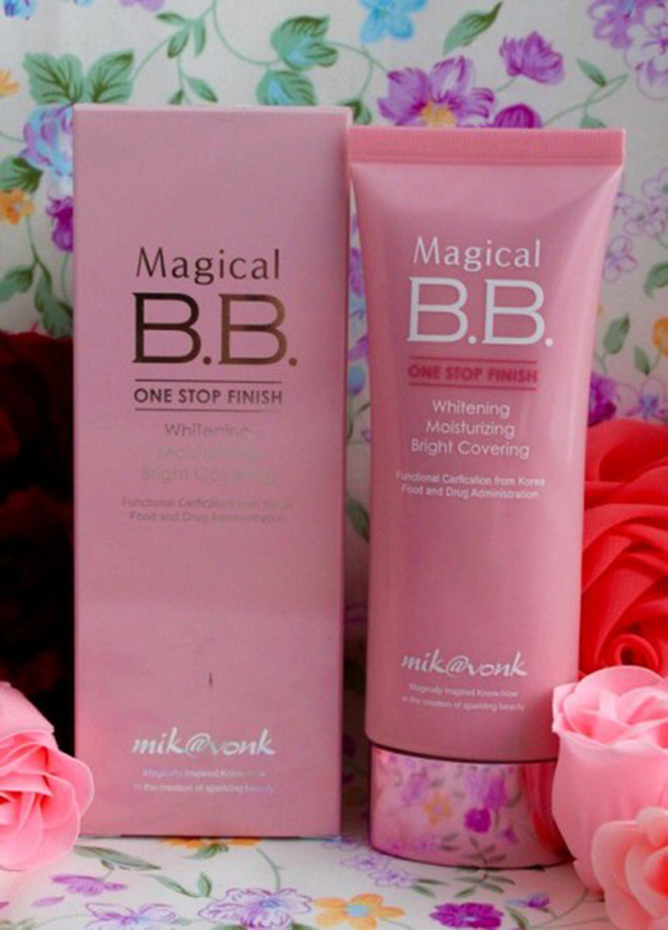 Kem nền trang điểm Mik@vonk Magical BB Cream Hàn Quốc 60g tặng kèm móc khoá