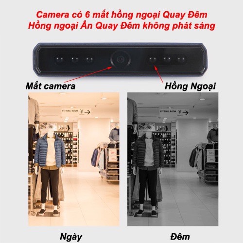 Camera wifi H12-1080p HỒN NGOẠI xem qua điện thoại
