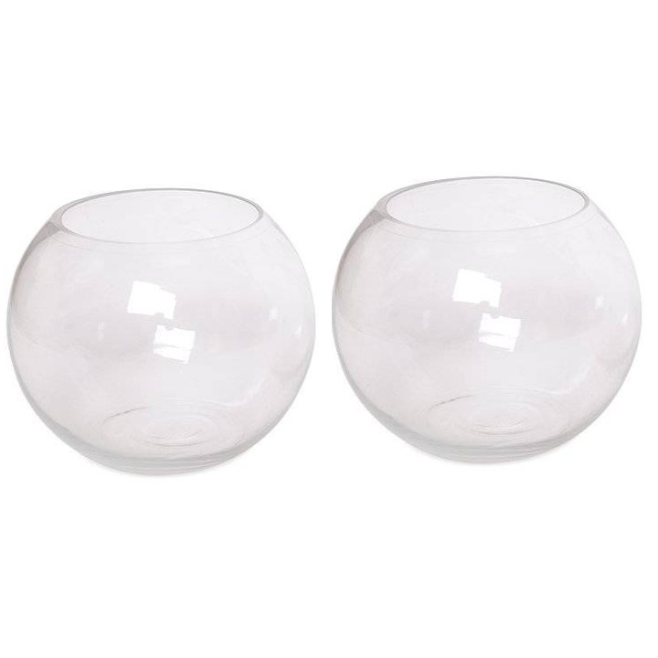 Chậu thủy tinh, bể cá mini D14H12