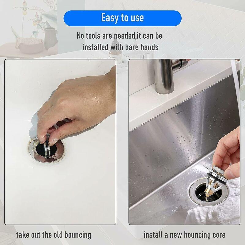 Nắp bồn rửa trong phòng tắm, độ dốc của bồn rửa phổ biến trong thép không gỉ cho nhà bếp, phòng tắm, 34-39 mm