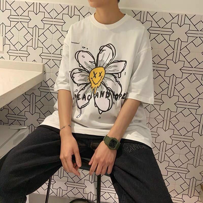 Áo thun Tay Lỡ Unisex Freesize Từ 40 Đến 70kg