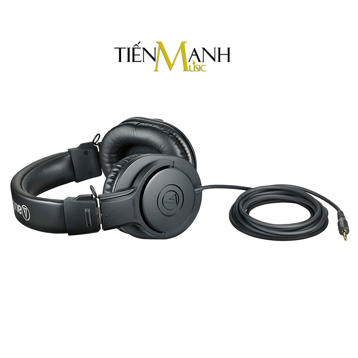 Tai Nghe Kiểm Âm Audio Technica ATH-M20X Studio Monitor Headphones Professional ATH M20X - Kèm dây line 3m, đầu chuyển 3.5-6.3mm, Móng Gẩy DreamMaker