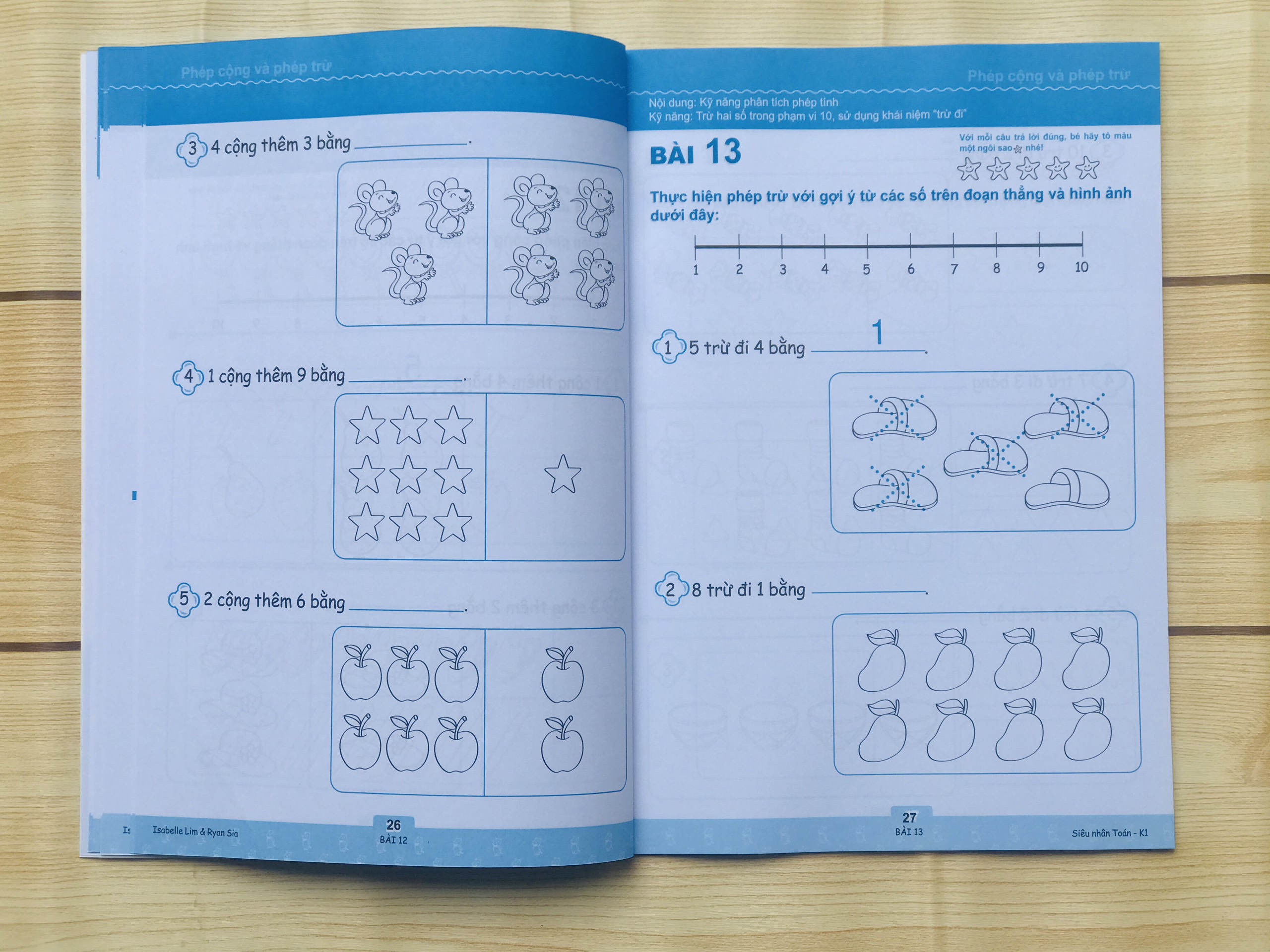 Sách Siêu Nhân Toán K1,K2 (4 - 6 tuổi )