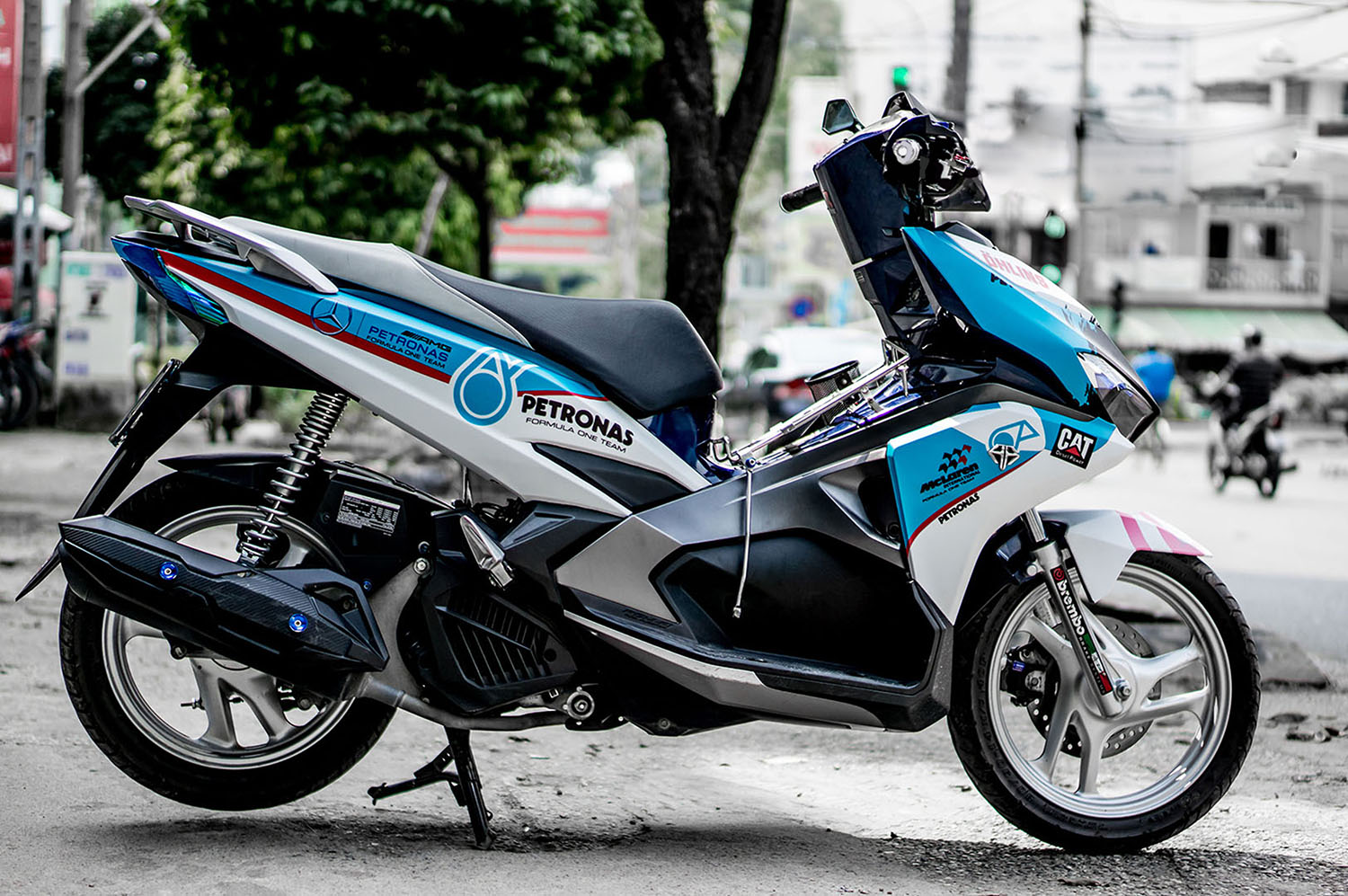Tem trùm AirBlade 2016 Blue Petronas