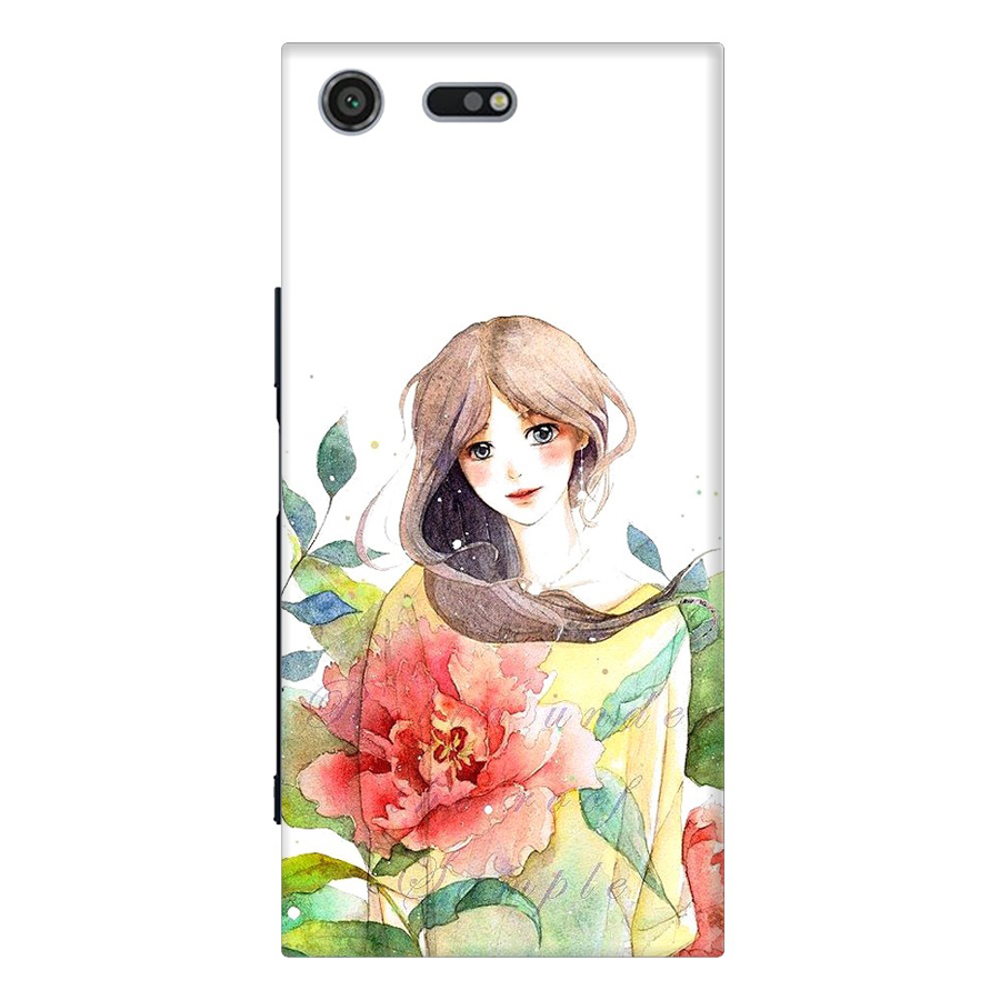 Ốp Lưng Dành Cho Điện Thoại Sony Xperia XZ Premium Cô Gái Hoa Hồng