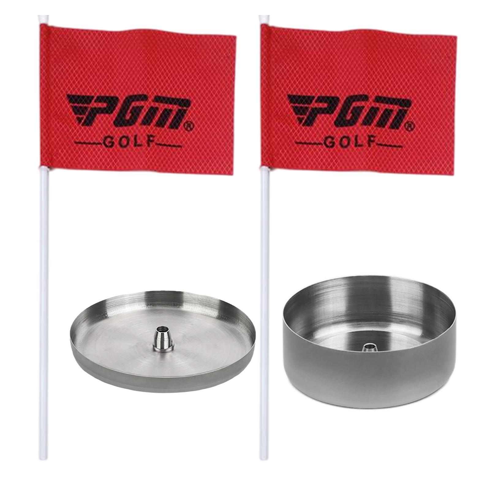 Golf Green Hole Cup Cờ Cờ Cờ Cờ Thực hành Nhấn Công cụ đào tạo Color: 4cm