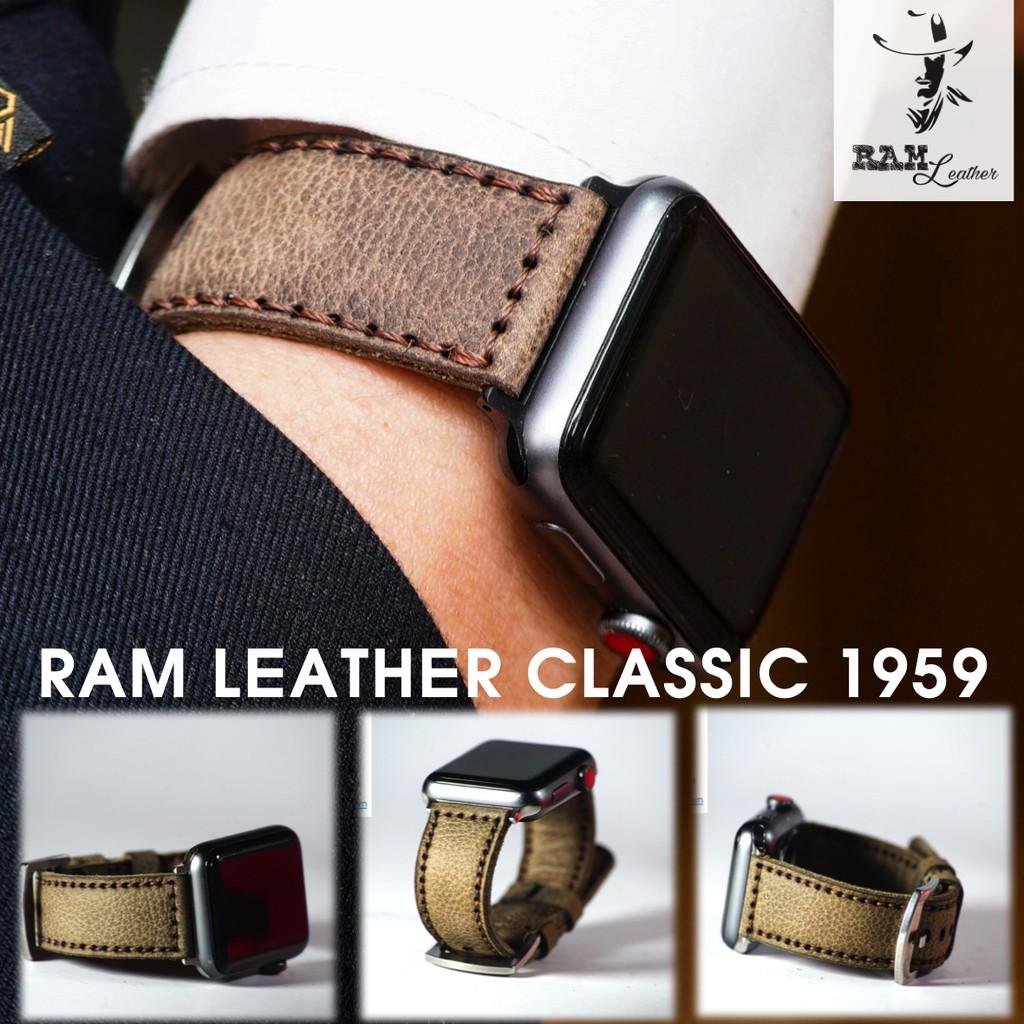 Dây đồng hồ RAM Leather da sáp ngựa vân hạt handmade – RAM classic 1959 -
